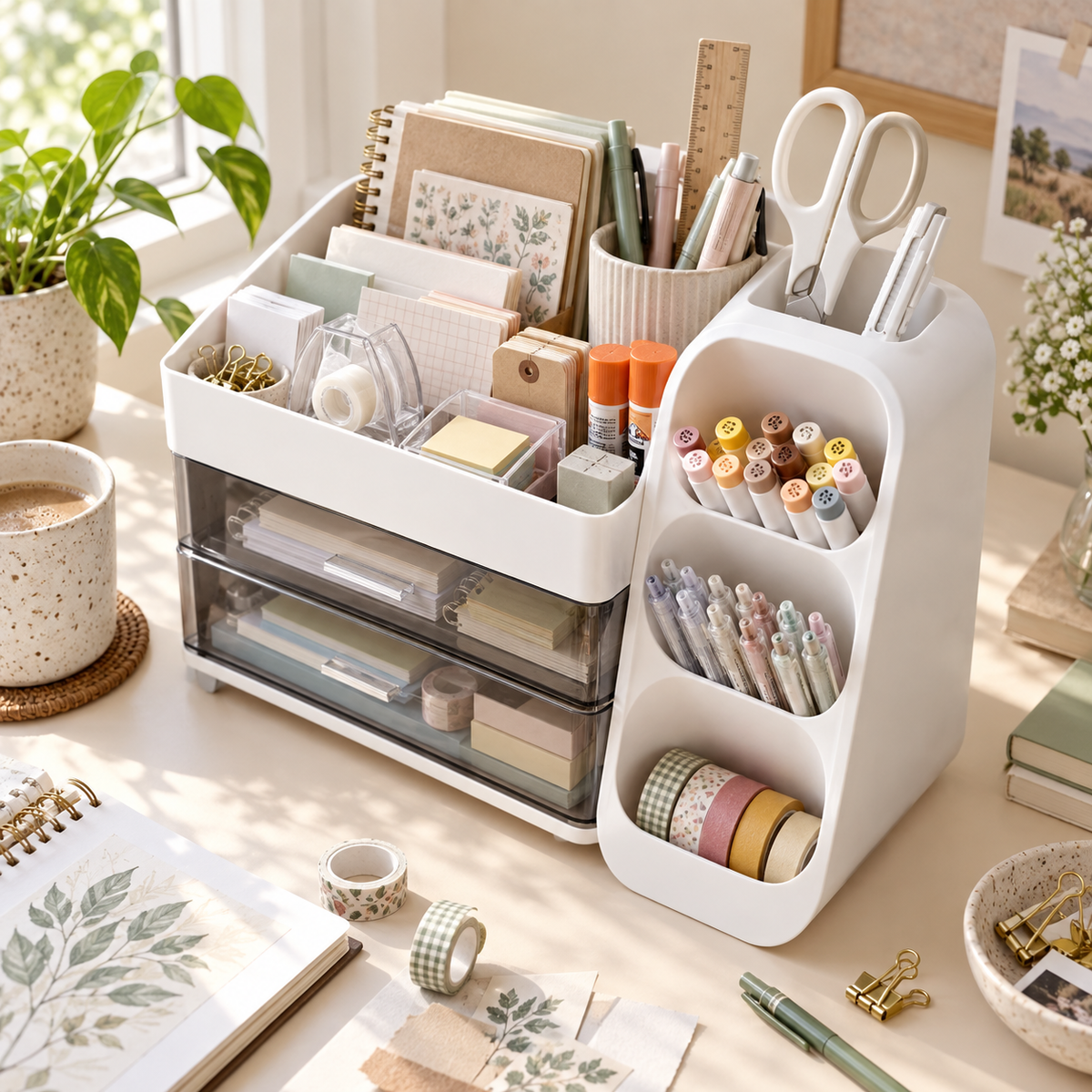 Desk Organizer With Pen Pencil Holder