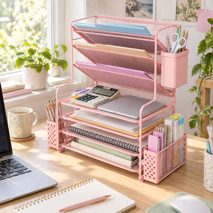 7 Tier Desk File Organizer