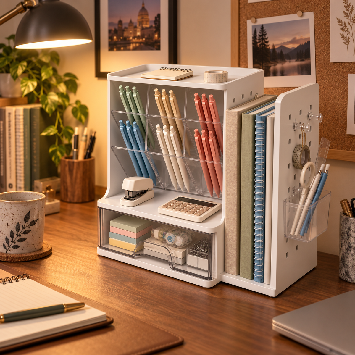 Desk Organizer With Bookends