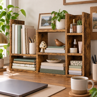 Desk Shelves Desktop Organizer Shelf