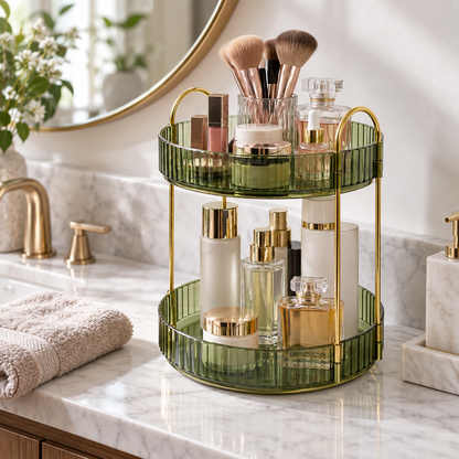 360 Rotating Makeup Organizer For Vanity