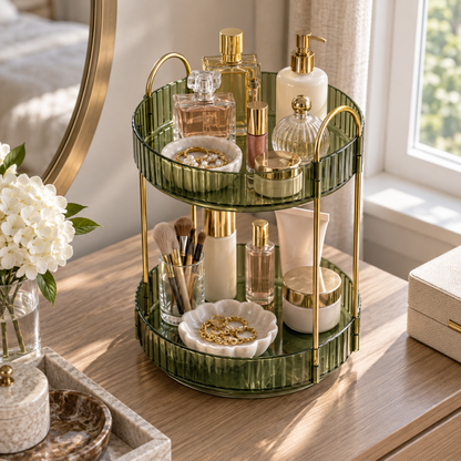 360 Rotating Makeup Organizer For Vanity