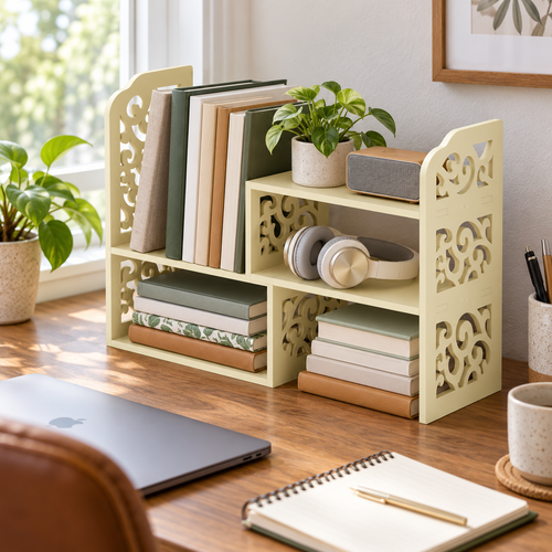 Adjustable Desktop Shelf Organizer