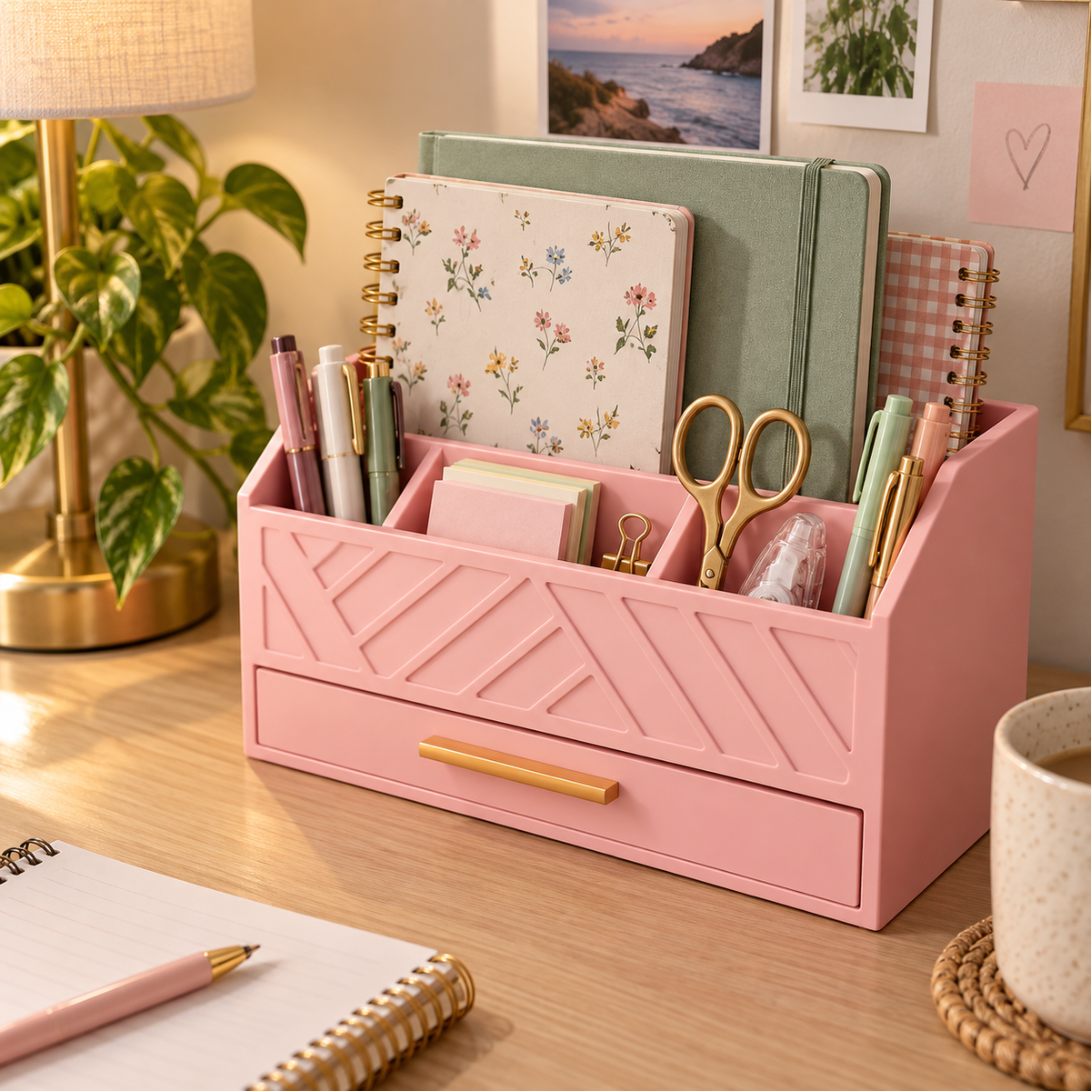 Desk Organizer With Drawer